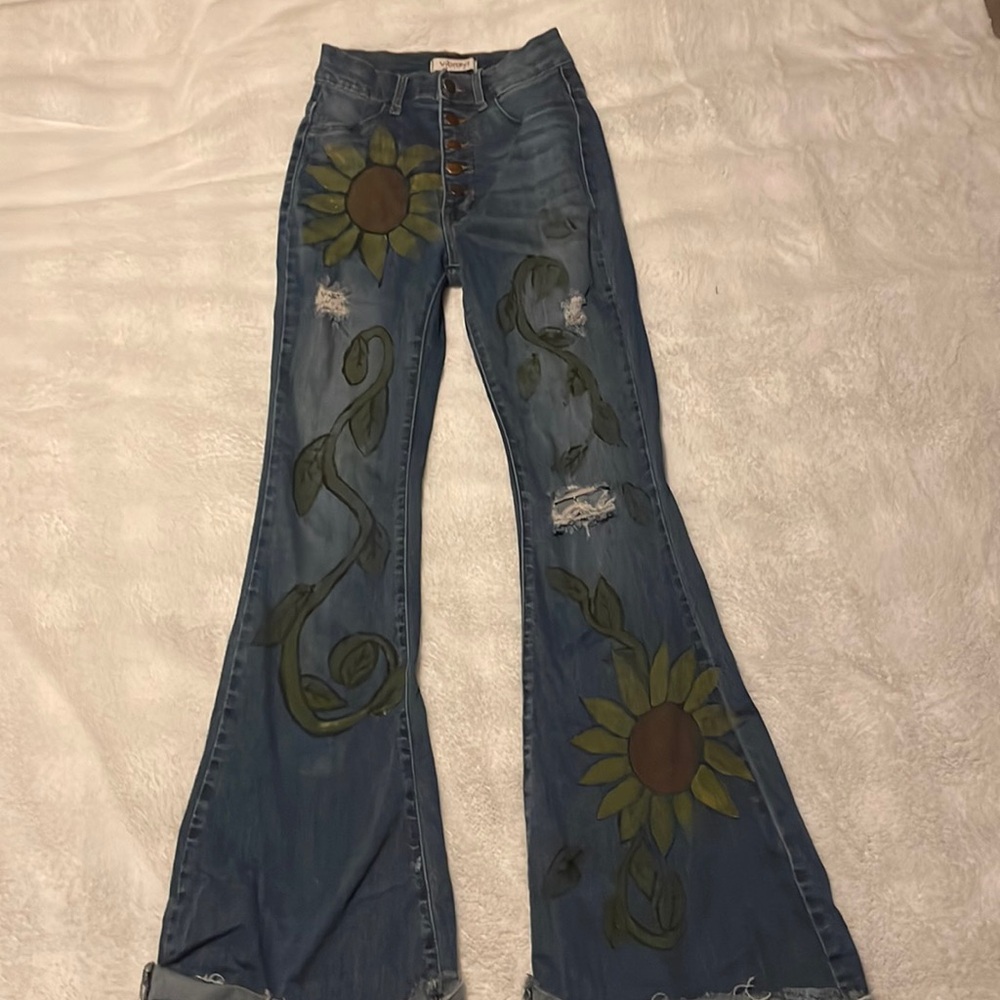 Women's Custom Painted Jeans